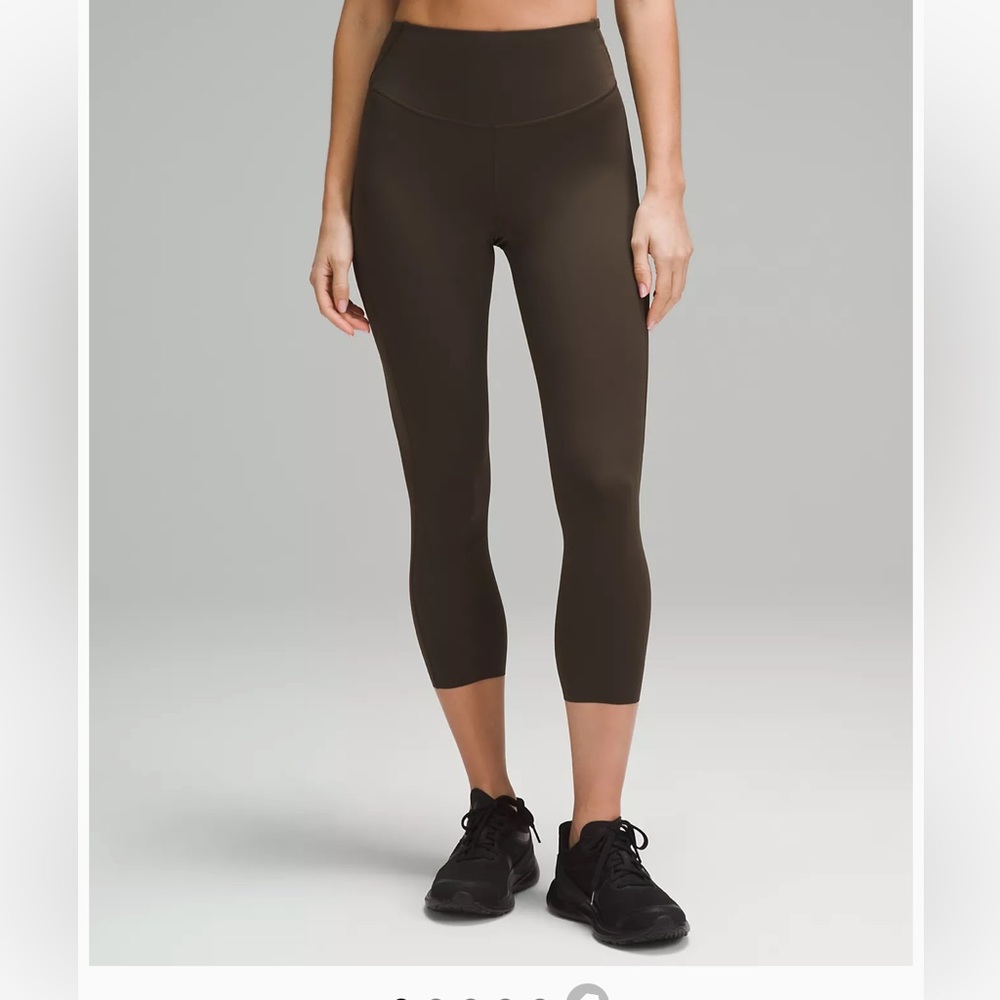 Lululemon dark olive base pace high rise 23”